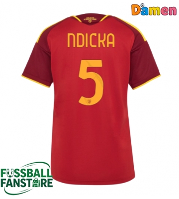 AS Roma Evan Ndicka #5 Replik Heimtrikot Damen 2026-27 Kurzarm